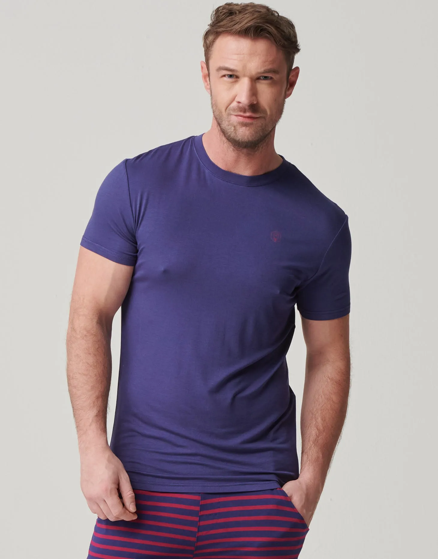 Two-pack Men's Bamboo T-Shirts – Wine & Navy