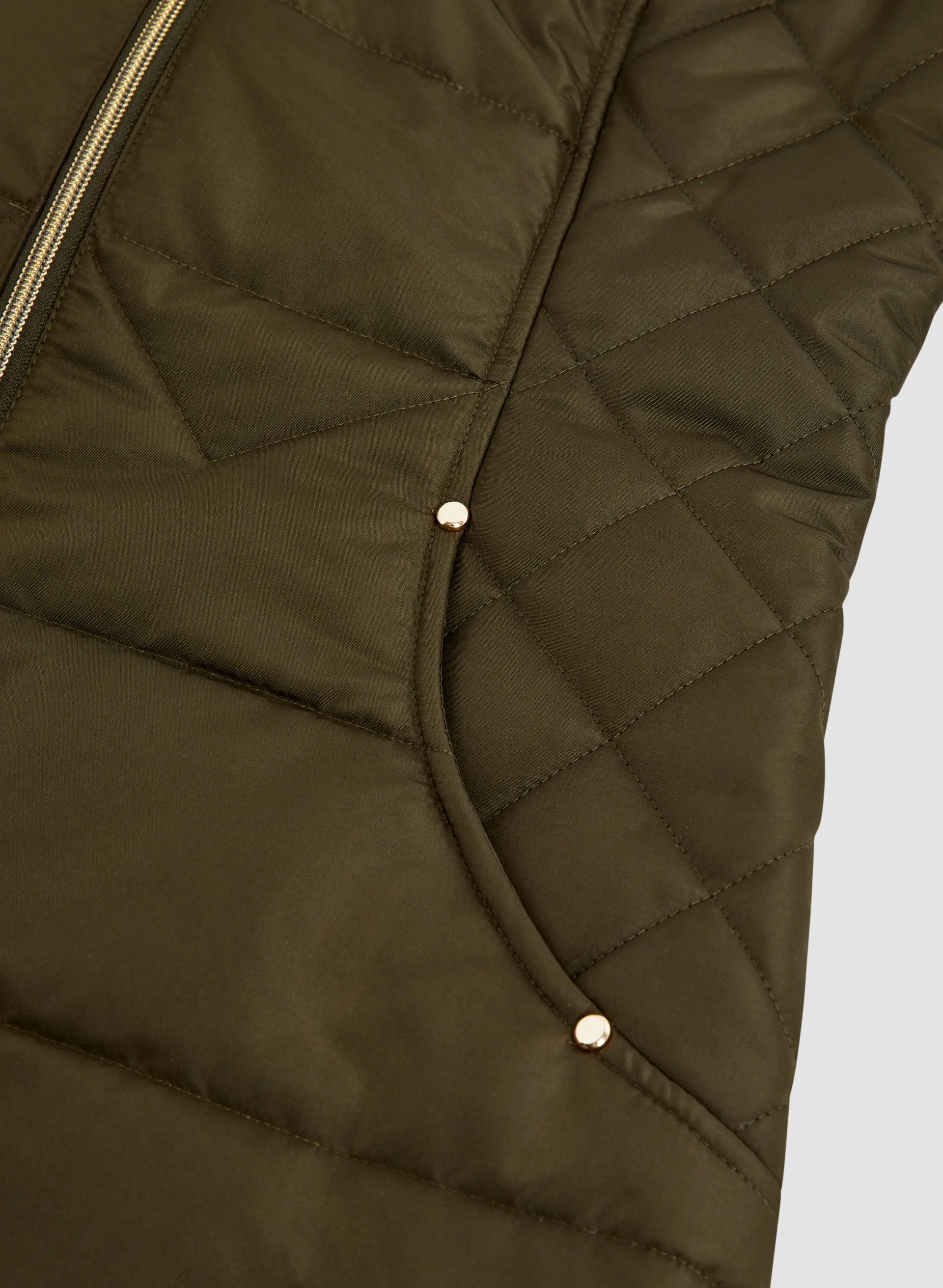 Vegan Down Quilted Coat