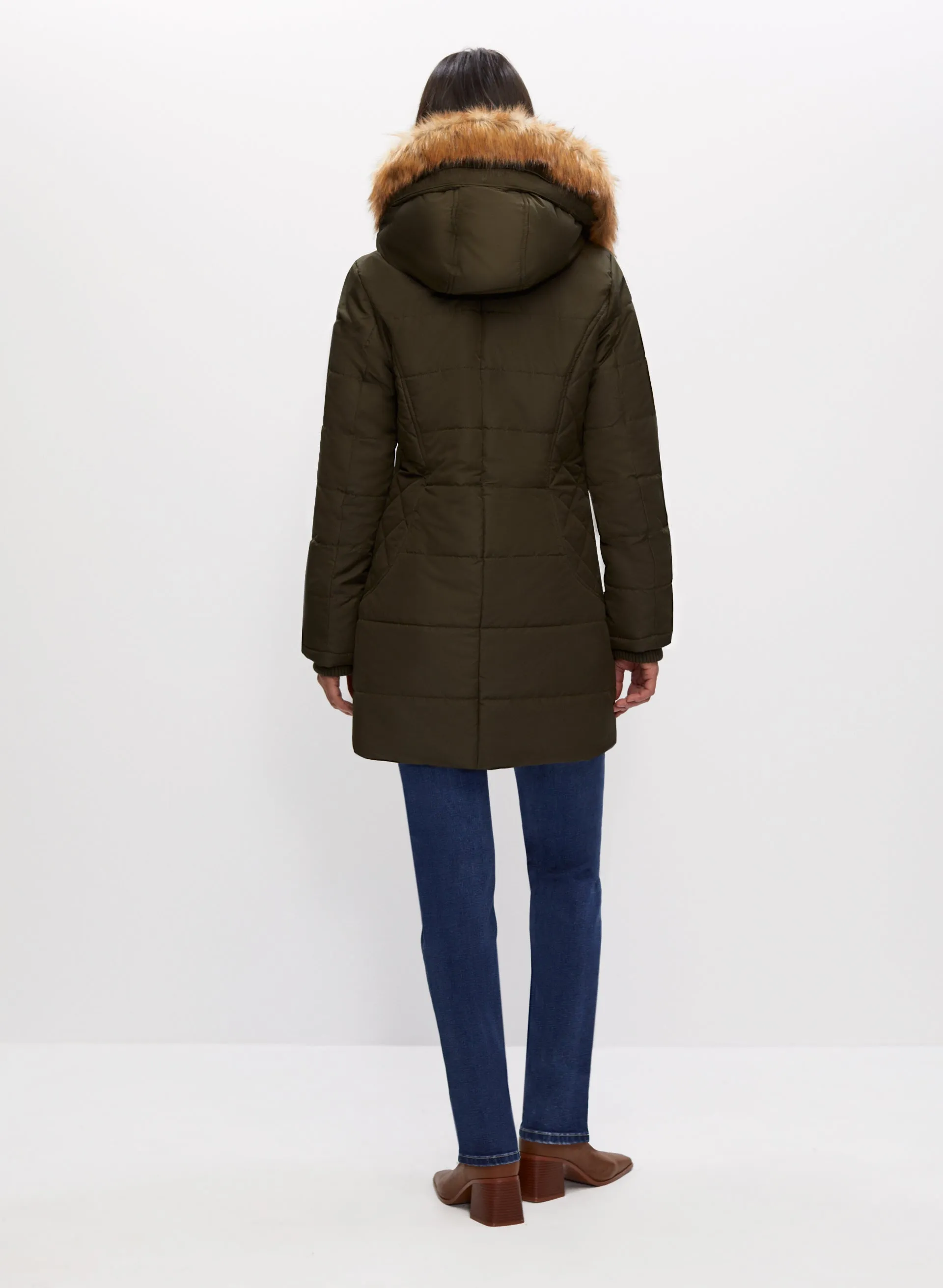 Vegan Down Quilted Coat