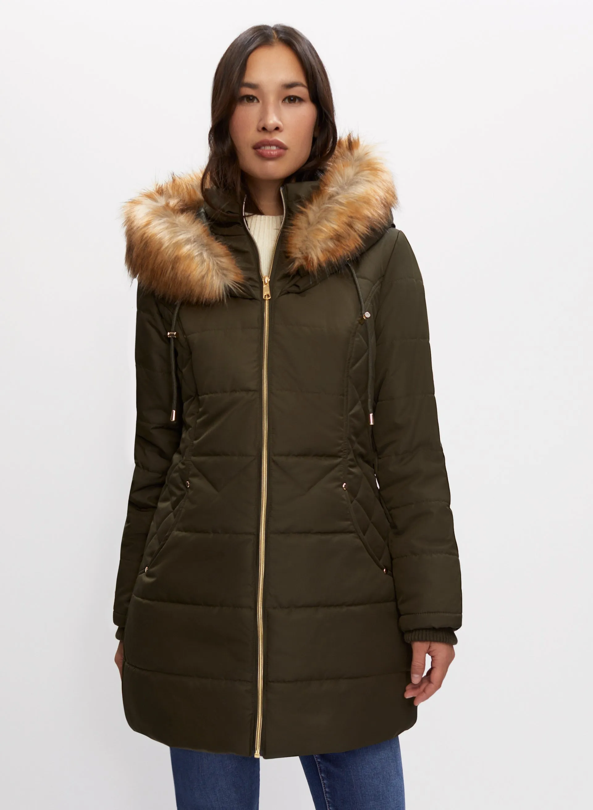 Vegan Down Quilted Coat