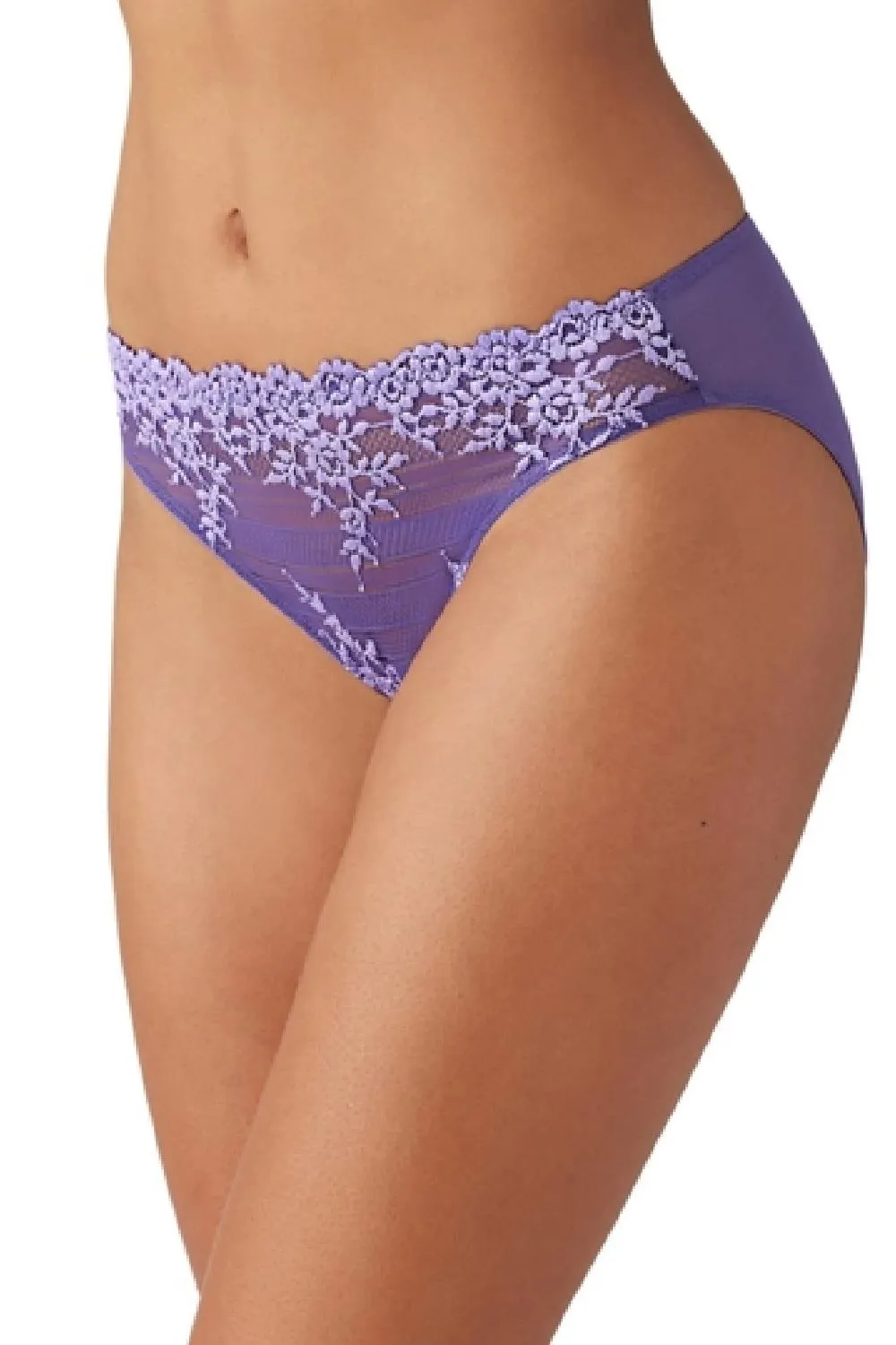 Wacoal Embrace Lace Bikini Brief, Mystical/Purple Rose (64391)