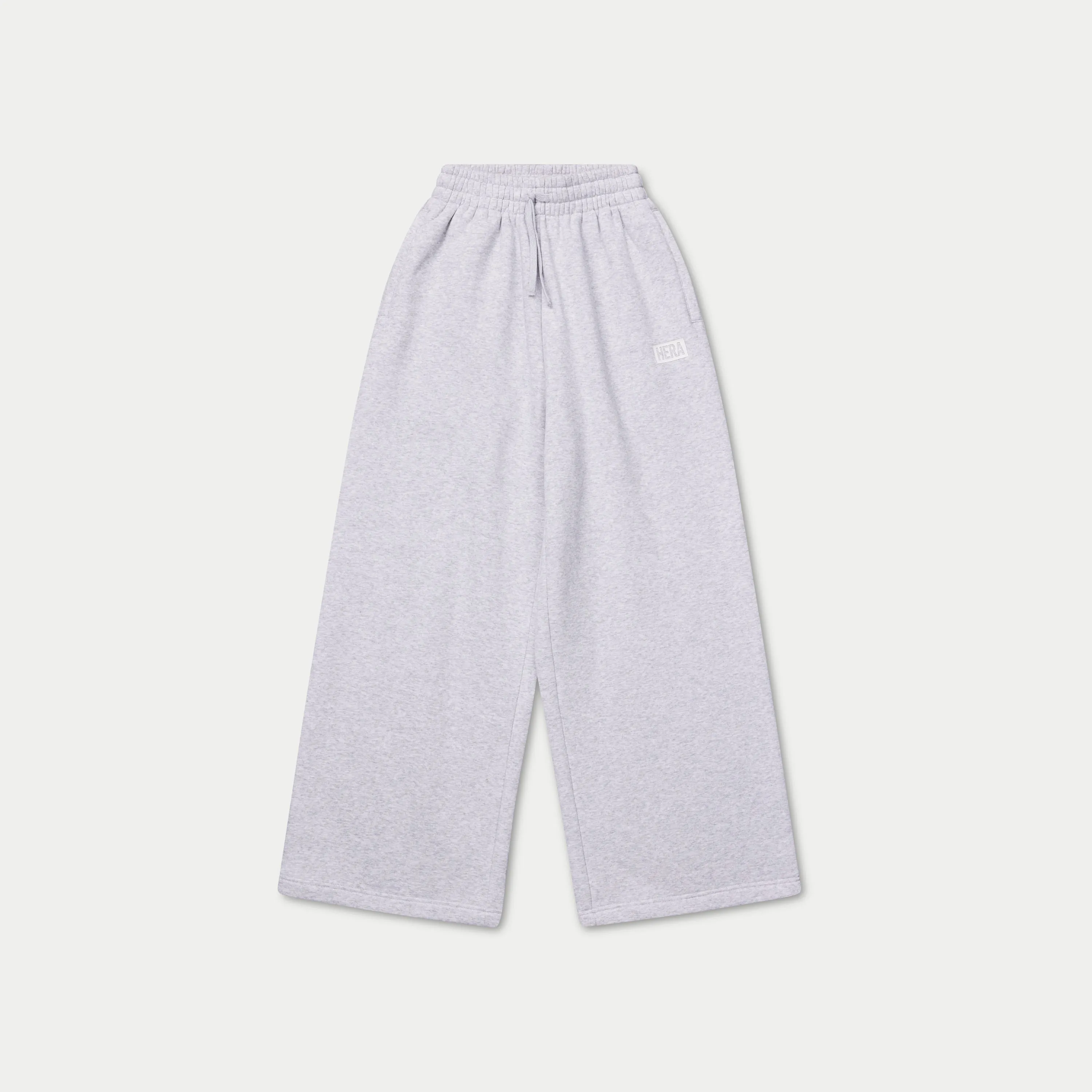 Womens Collective Wide Leg Sweatpant - Grey Marl