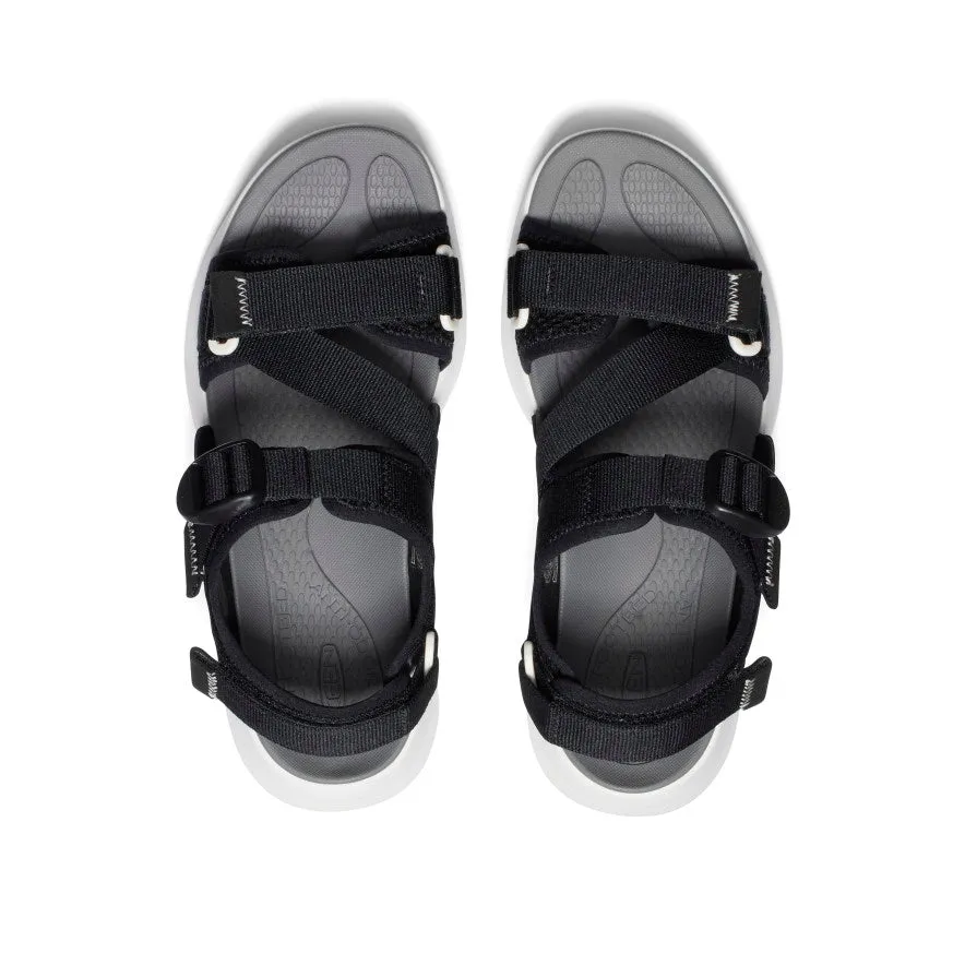 Women's Elle Sport Backstrap Sandal  |  Black/Steel Grey