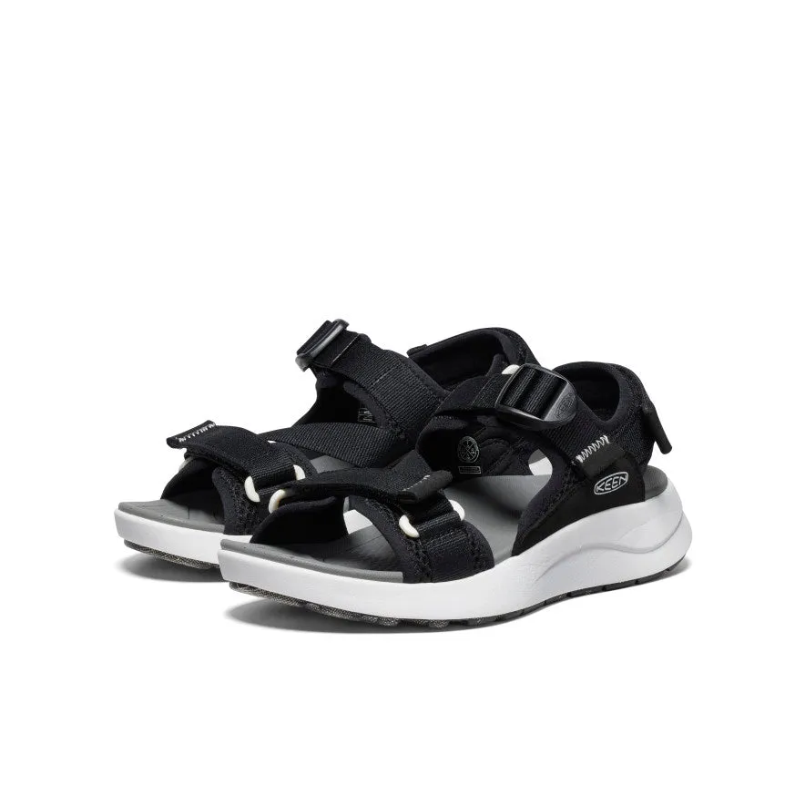 Women's Elle Sport Backstrap Sandal  |  Black/Steel Grey