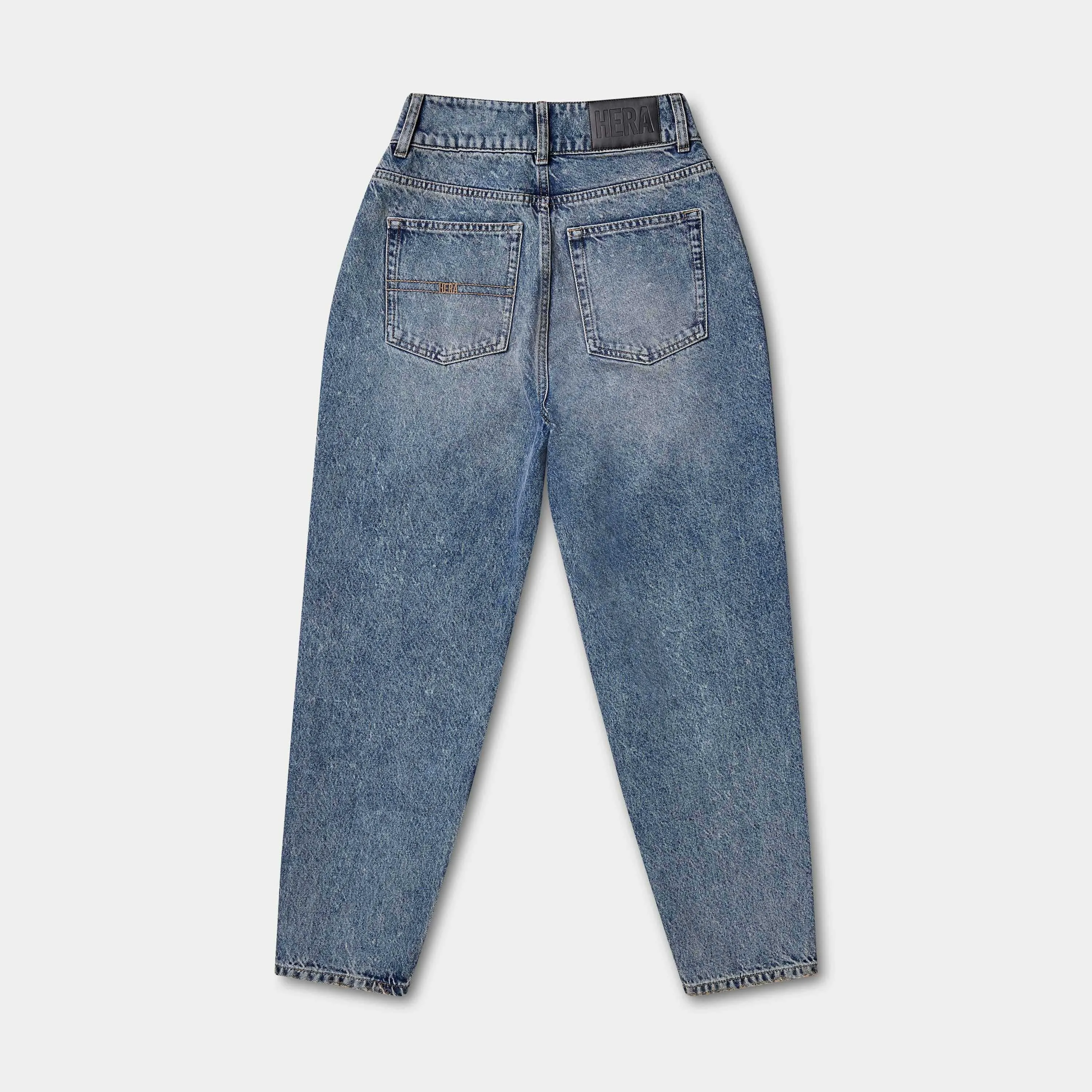 Womens Mom Jean - Mid Wash