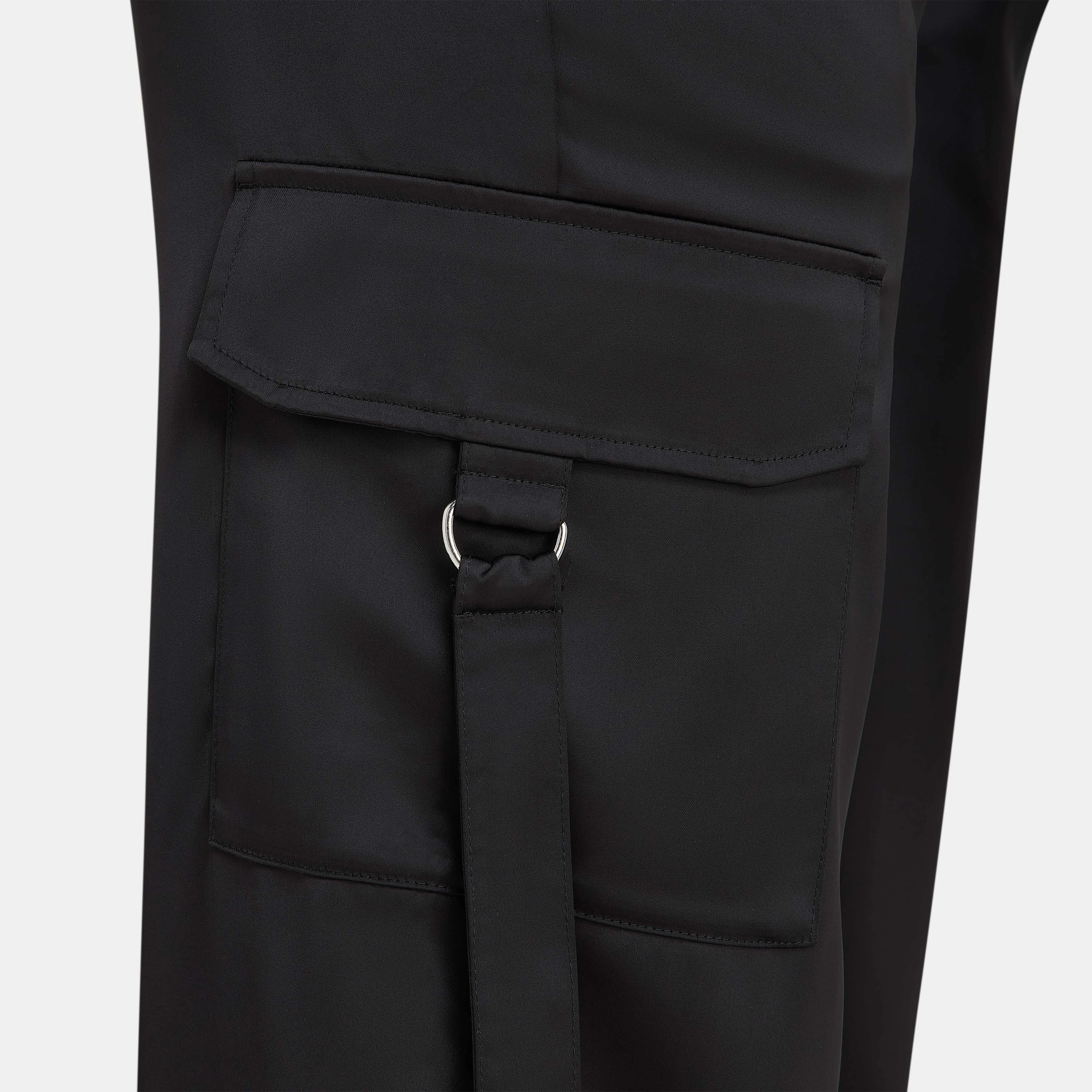 Womens Tailored Cargo Trouser - Black