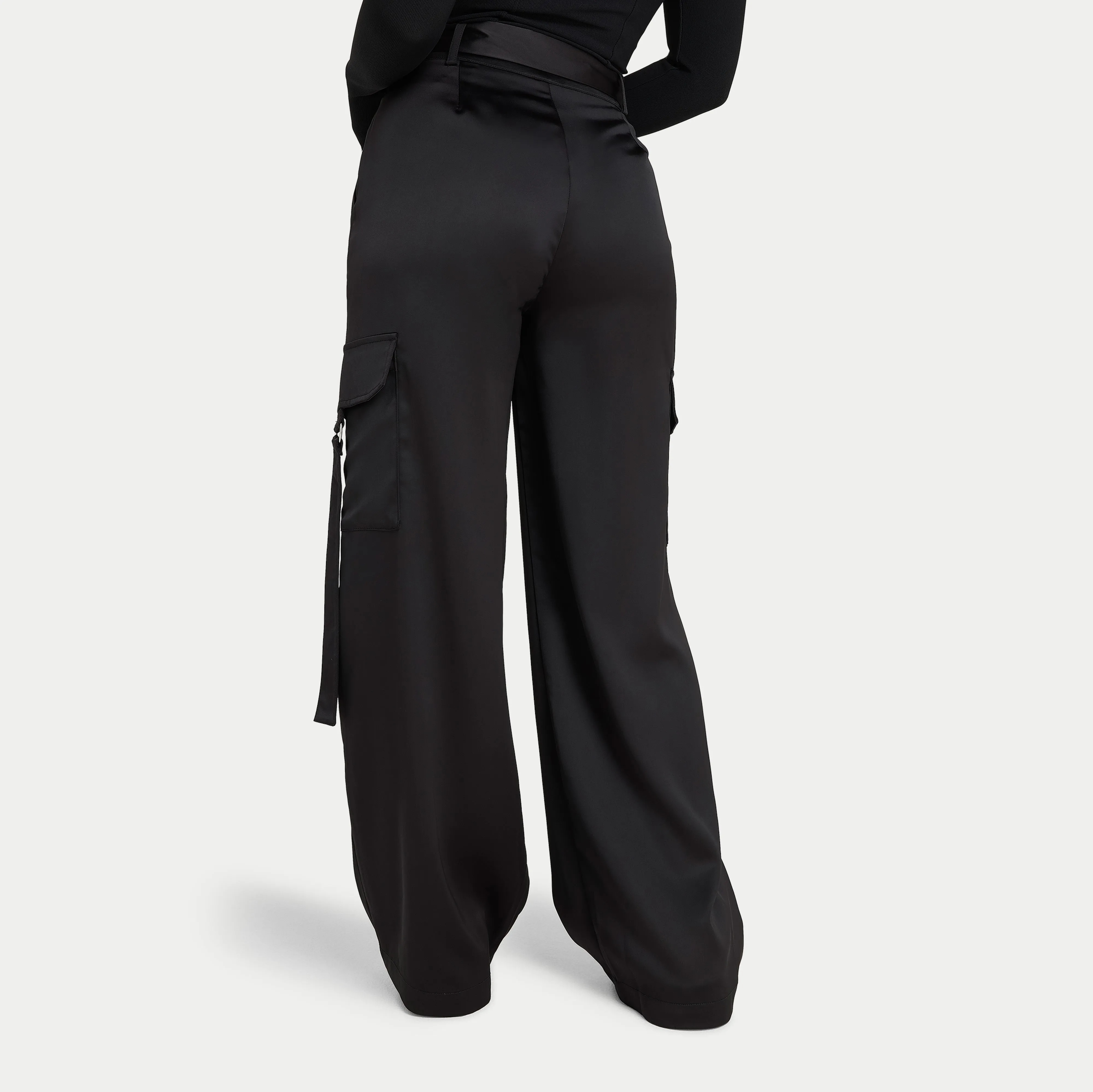 Womens Tailored Cargo Trouser - Black