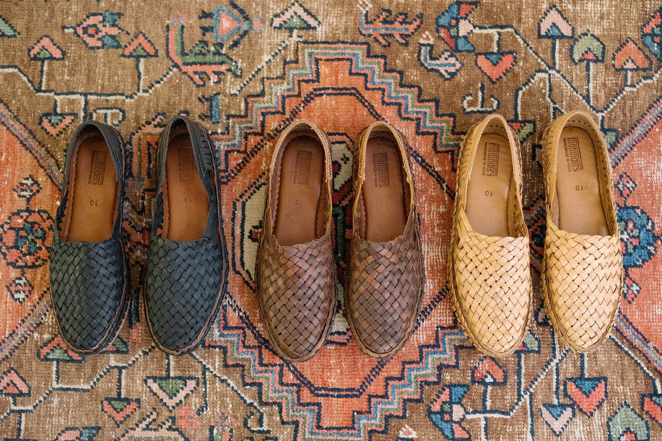 Woven Shoe in Honey   No Stripes