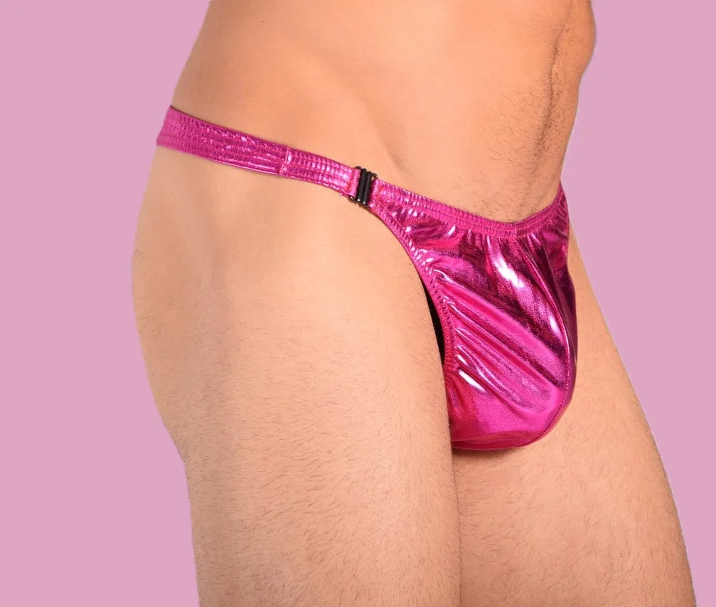 XS/S SMU Mens Detachable Flashing Pink thong 33383 MX11